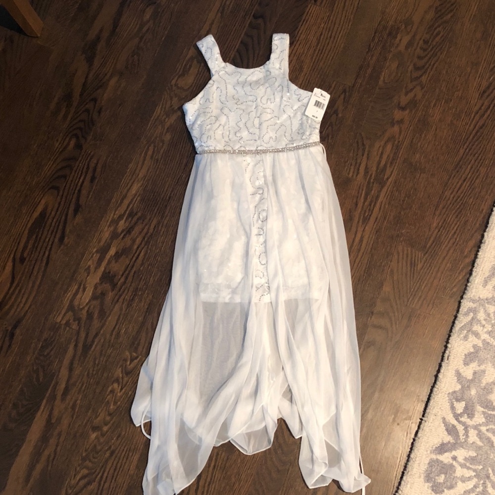 White Formal Sleeveless Dress - Little Girls